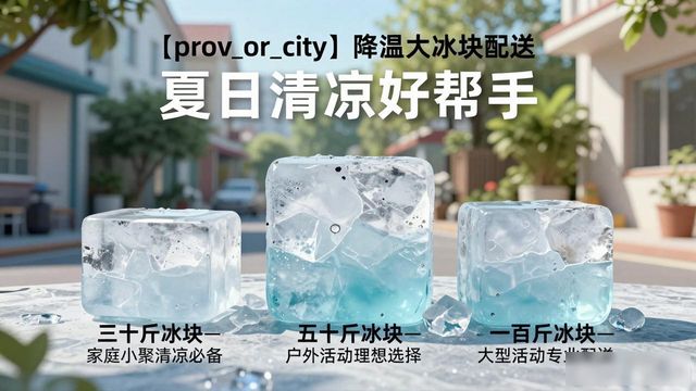 莲湖降温大冰块配送 夏日清凉好帮手